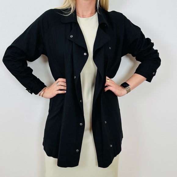 Rails Snap Front “Nadia” Long Jacket Trench cardigan linen blend - Picture 1 of 10